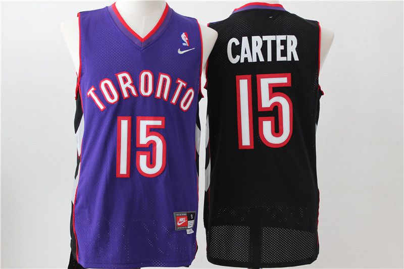 Men Toronto Raptors 15 Carter Purple Nike NBA Jerseys